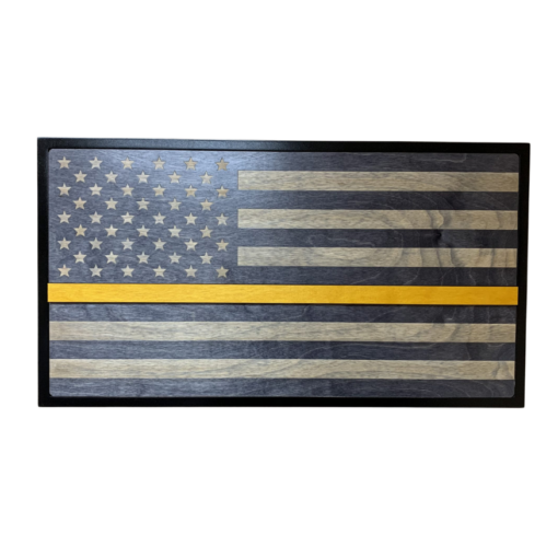 Yellow Line Service Flag  - Made in the USA