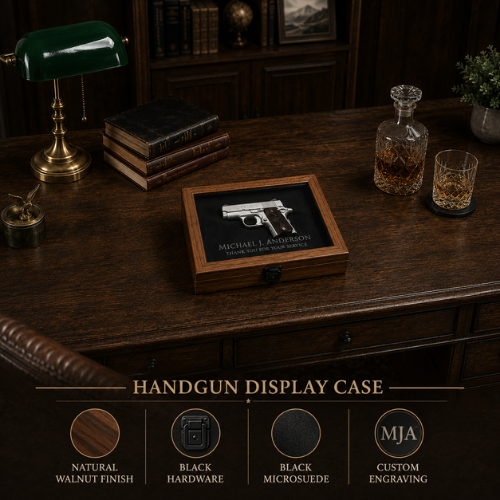 8in Handgun Display - Glass Top - Image 2